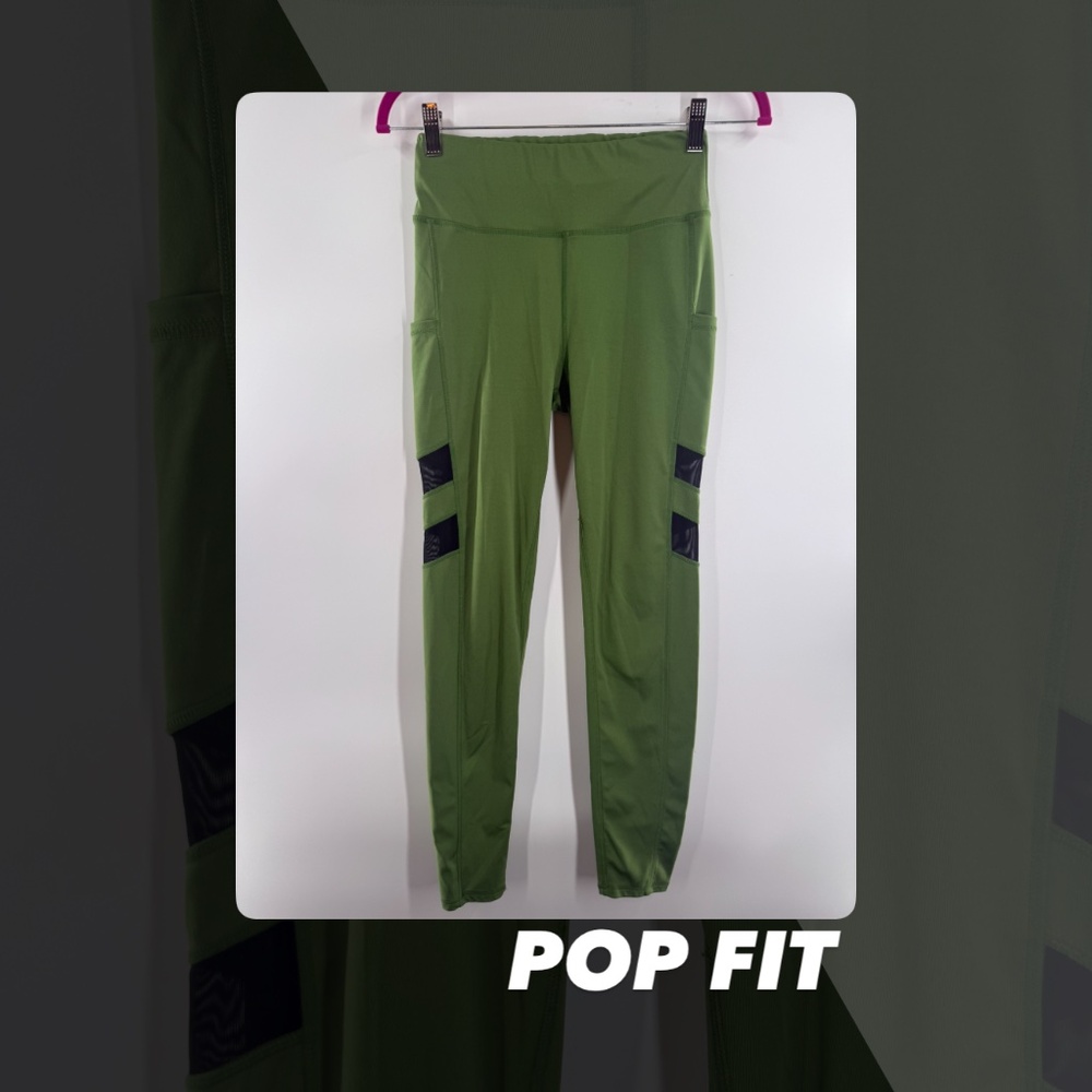 EUC Pop Fit Mesh Stripe Leggings